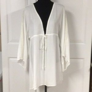 Boho White Bathing Suit Cover Up